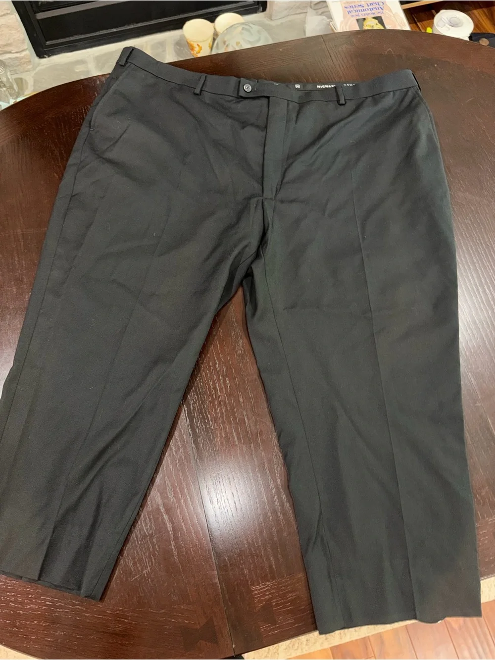 Michael Strahan Custom 2-Piece Suit Set | Black Wool Blend | 52R / 51R |